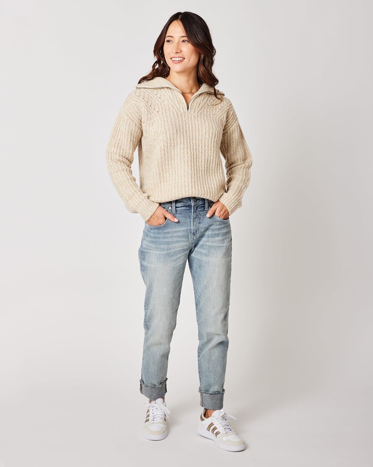 image:imageCarve Designs Carson Boyfriend Jeans for Women MidRise amp Relaxed FitBeach Blue