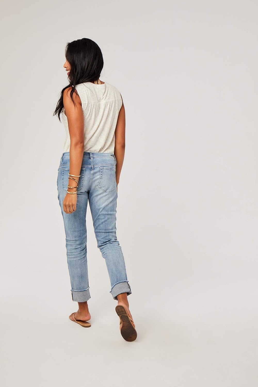 image:imageCarve Designs Carson Boyfriend Jeans for Women MidRise amp Relaxed FitBeach Blue