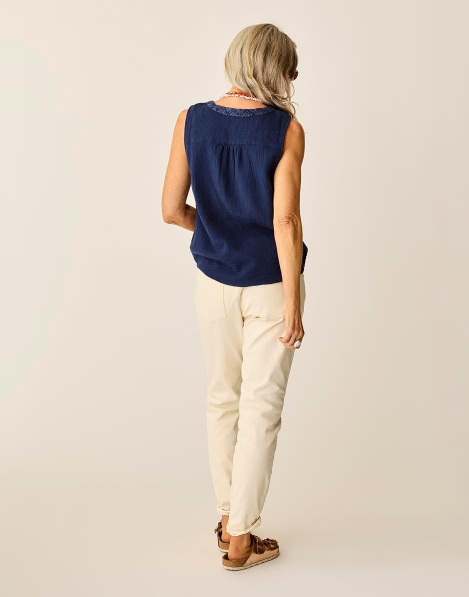 image:imageCarve Designs Carson Boyfriend Jeans for Women MidRise amp Relaxed FitEcru