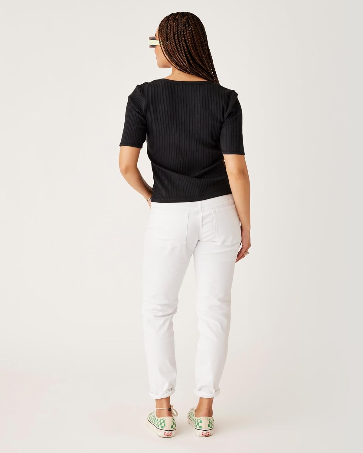 image:imageCarve Designs Carson Boyfriend Jeans for Women MidRise amp Relaxed FitWhite