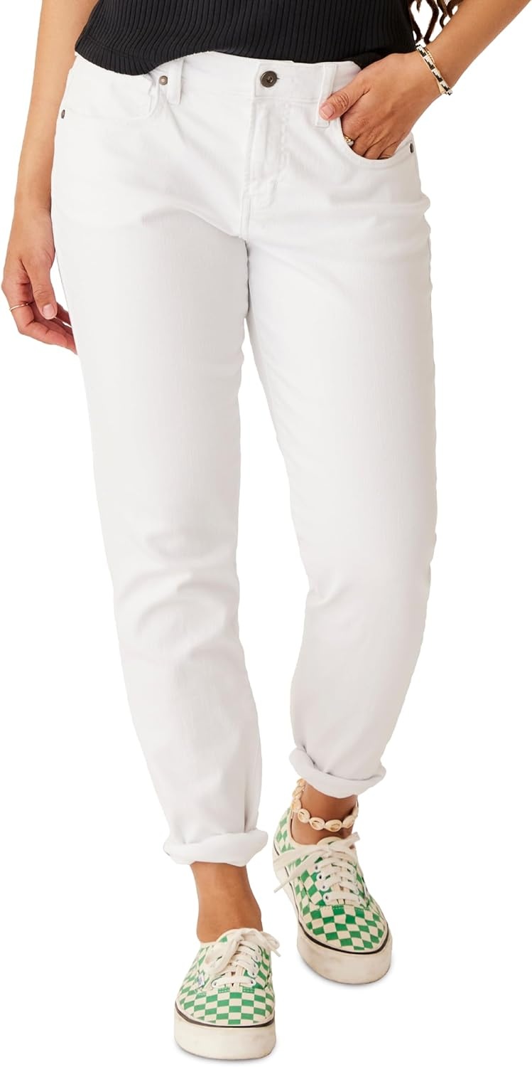 image:imageCarve Designs Carson Boyfriend Jeans for Women MidRise amp Relaxed FitWhite