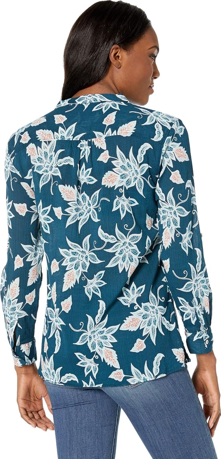 image:imageCarve Designs Dylan Gauze Shirt WomensBatik Floral