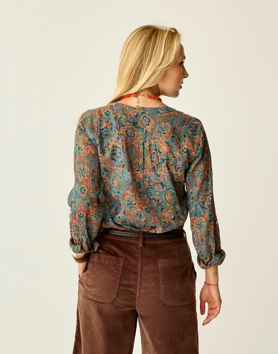 image:imageCarve Designs Dylan Gauze Shirt WomensBistro Floral