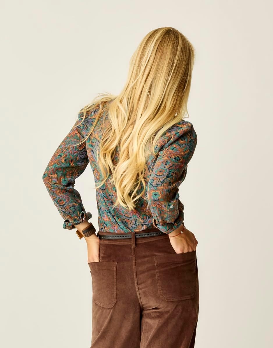 image:imageCarve Designs Dylan Gauze Shirt WomensBistro Floral