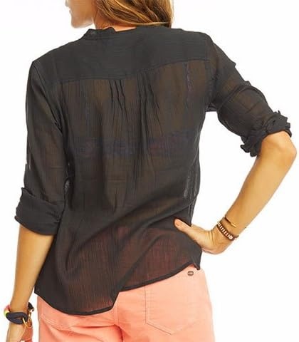 image:imageCarve Designs Dylan Gauze Shirt WomensBlack Stripe