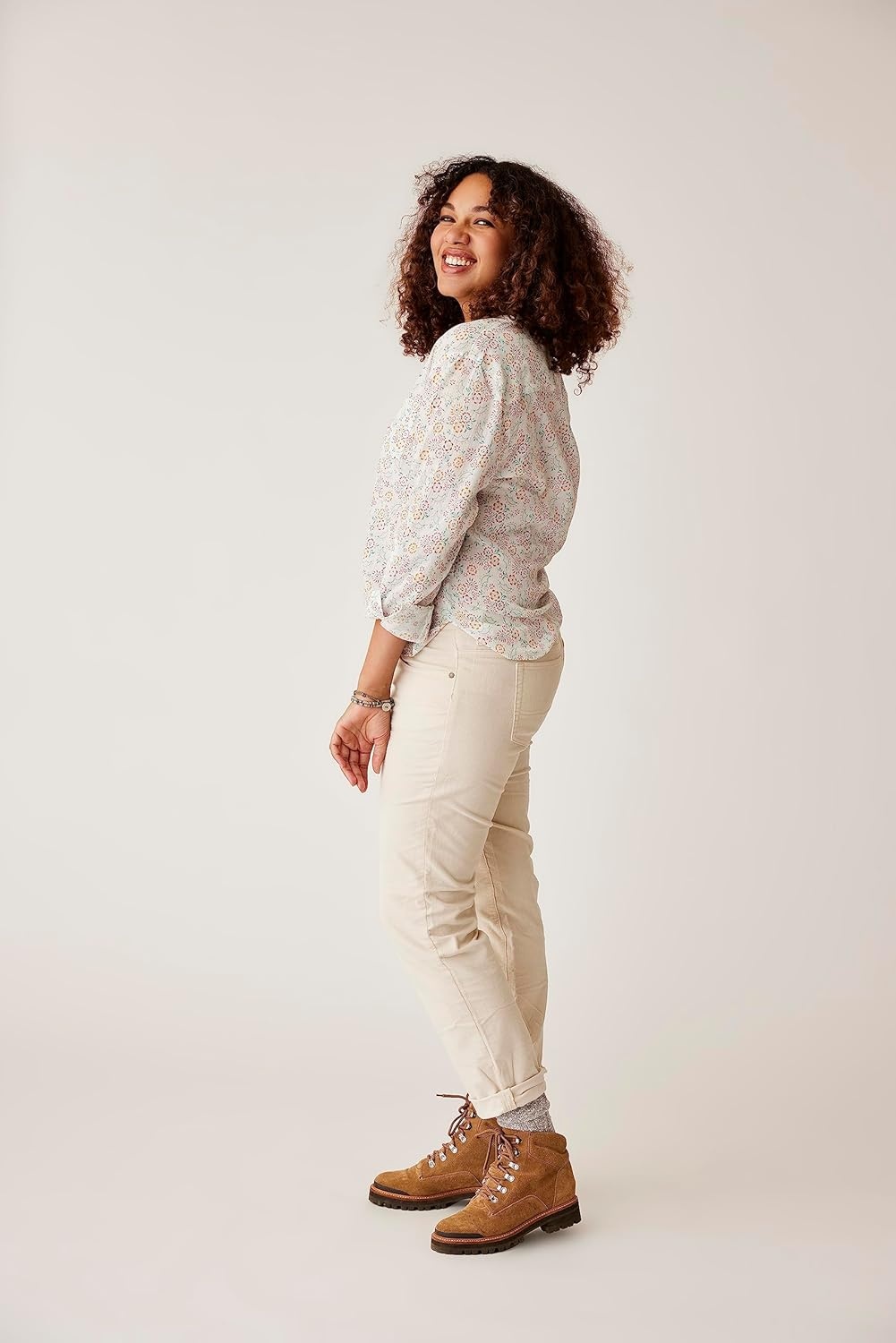 image:imageCarve Designs Dylan Gauze Shirt WomensCloud Ditsy