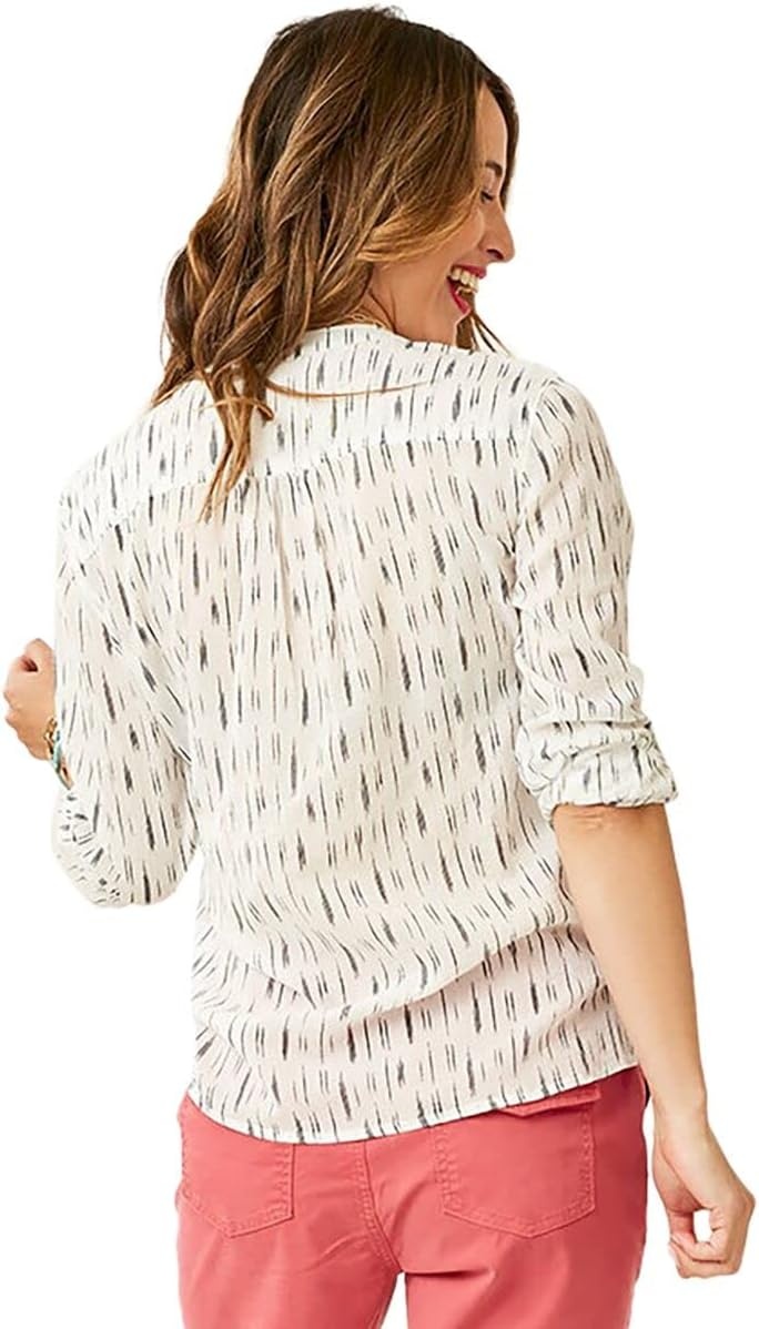 image:imageCarve Designs Dylan Gauze Shirt WomensCloud Ikat