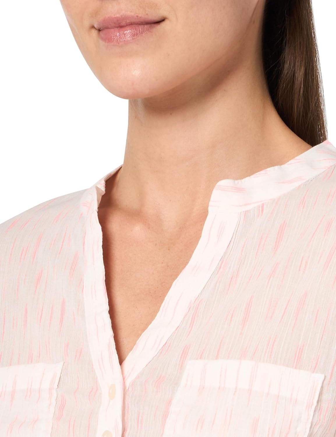 image:imageCarve Designs Dylan Gauze Shirt WomensElectric Coral Ikat