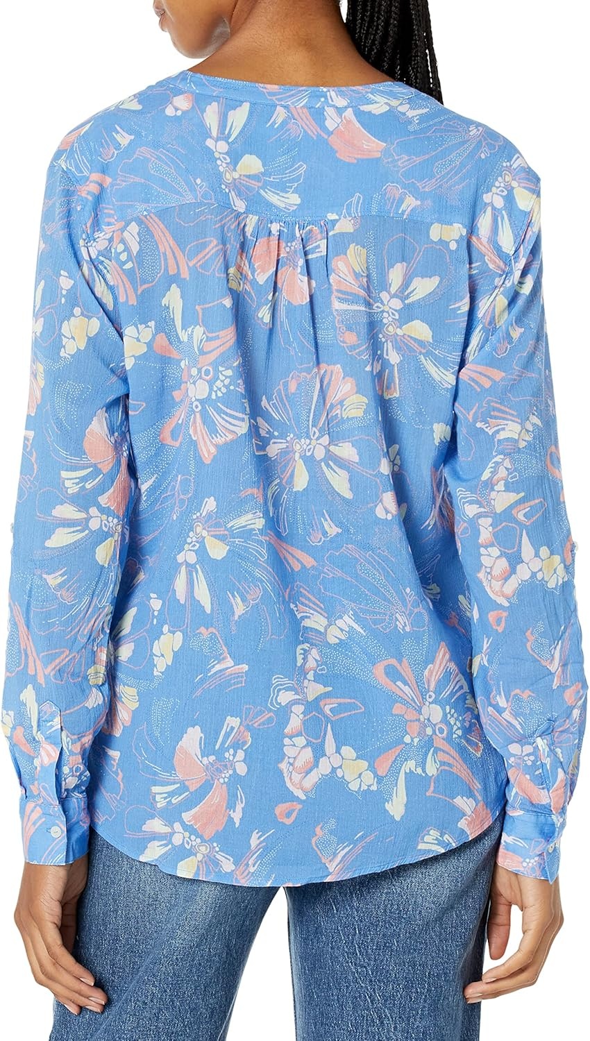 image:imageCarve Designs Dylan Gauze Shirt WomensLarkspur