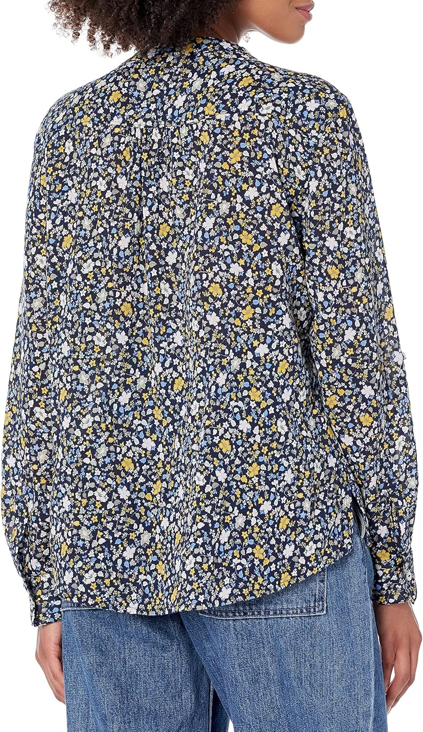 image:imageCarve Designs Dylan Gauze Shirt WomensNavy Folk Floral