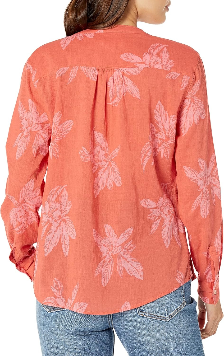 image:imageCarve Designs Dylan Gauze Shirt WomensTerracotta Flora
