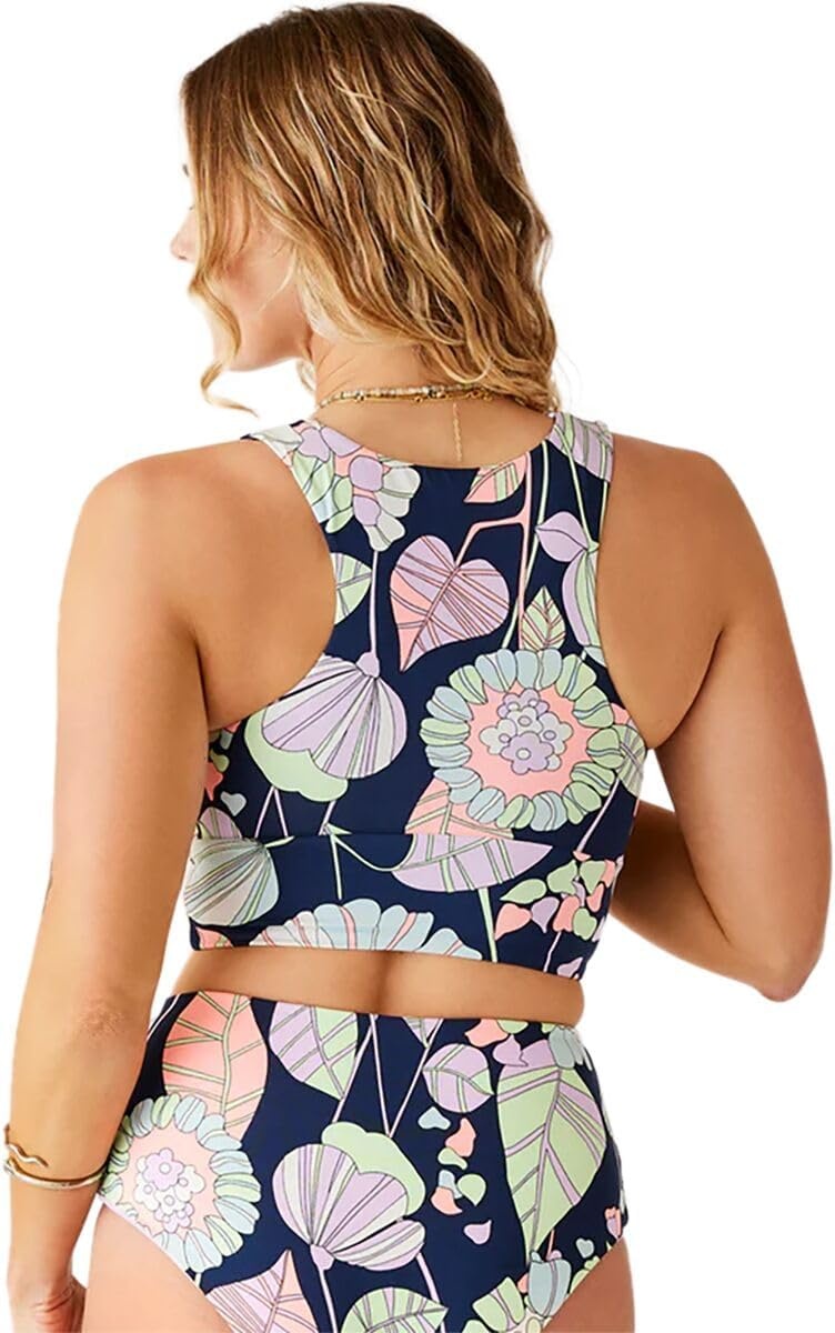 image:imageCarve Designs Tofino Longline Bikini Top for Women VNeck Recycled Fabric Swim Tank Top with Removable Chest PadsBrigitte