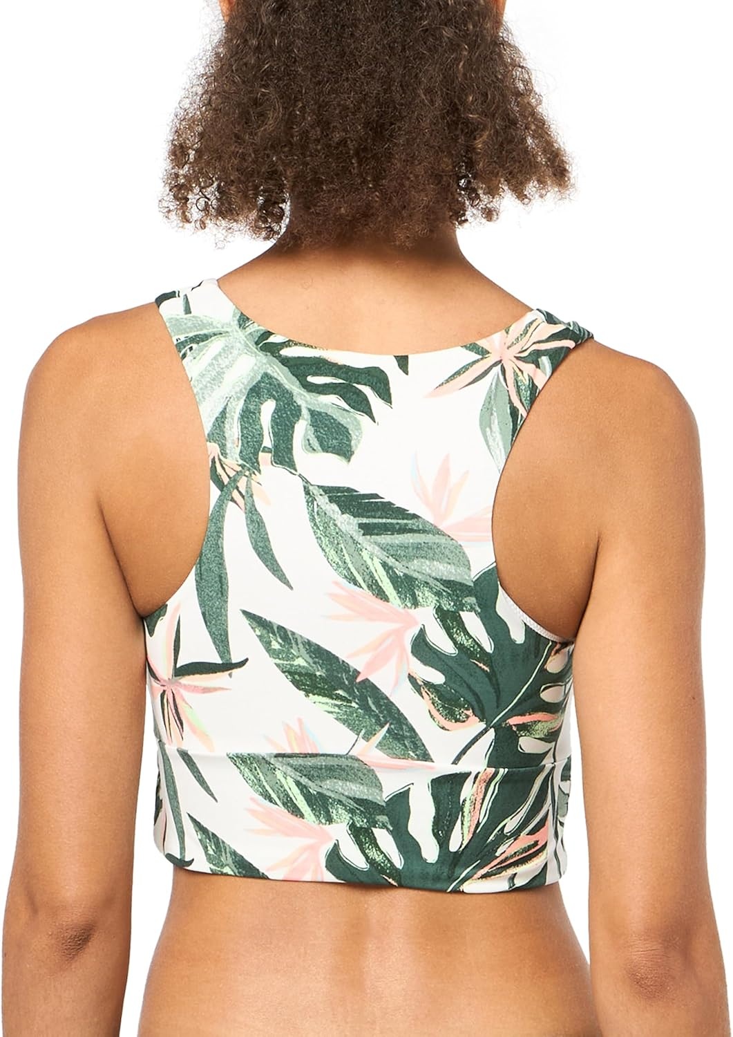 image:imageCarve Designs Tofino Longline Bikini Top for Women VNeck Recycled Fabric Swim Tank Top with Removable Chest PadsTropical