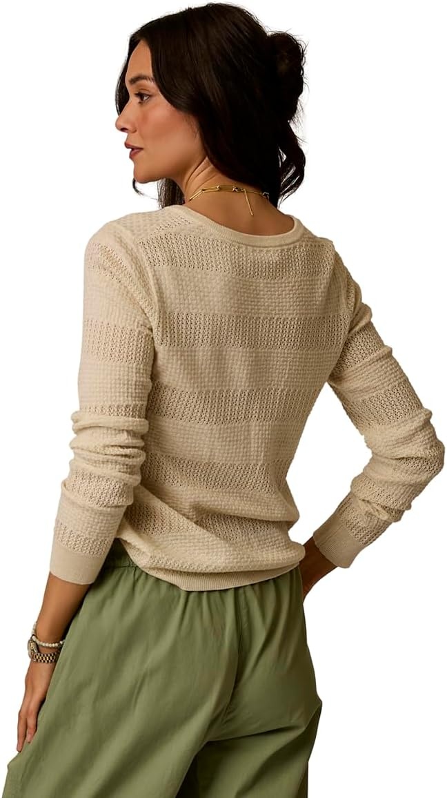 image:imageCarve Designs Womens Amara Pointelle SweaterBirch