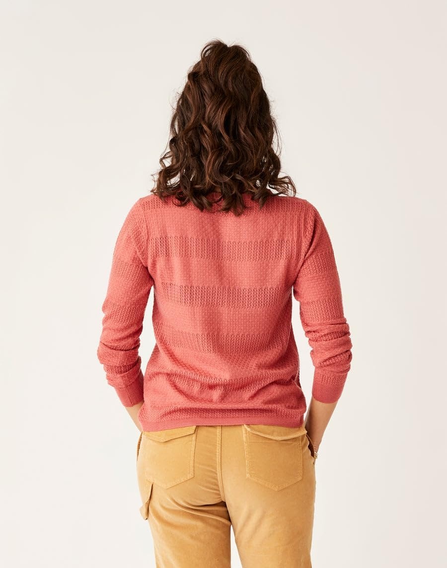 image:imageCarve Designs Womens Amara Pointelle SweaterHenna