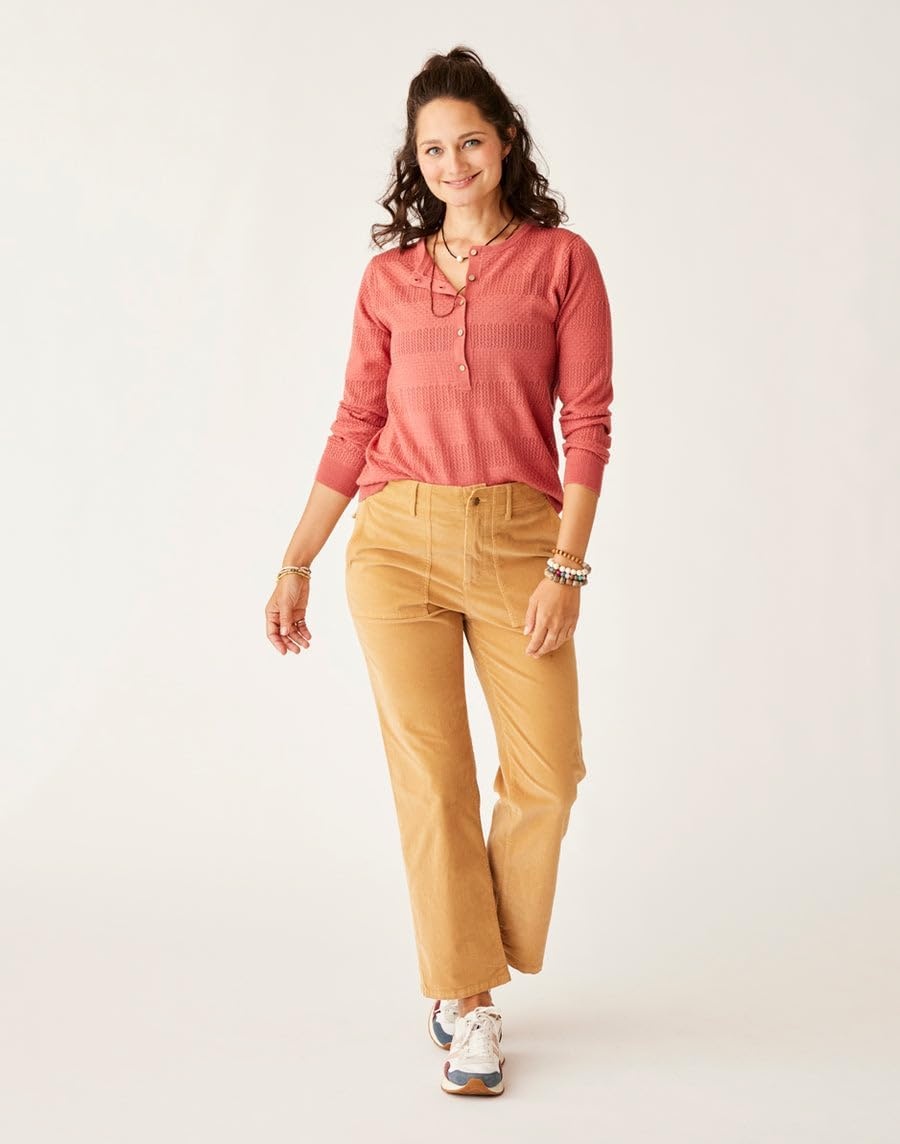 image:imageCarve Designs Womens Amara Pointelle SweaterHenna