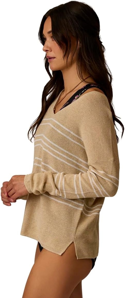 image:imageCarve Designs Womens Amara Pointelle SweaterPrairie Heather