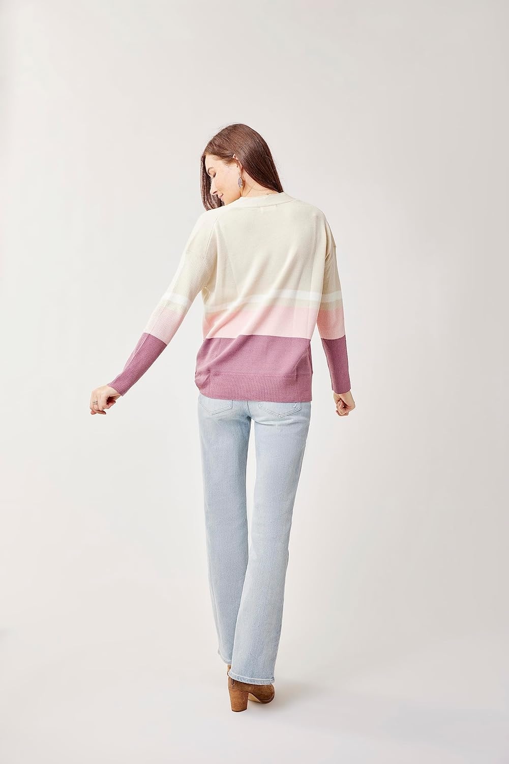 image:imageCarve Designs Womens Aurora SweaterBirch Colorblock
