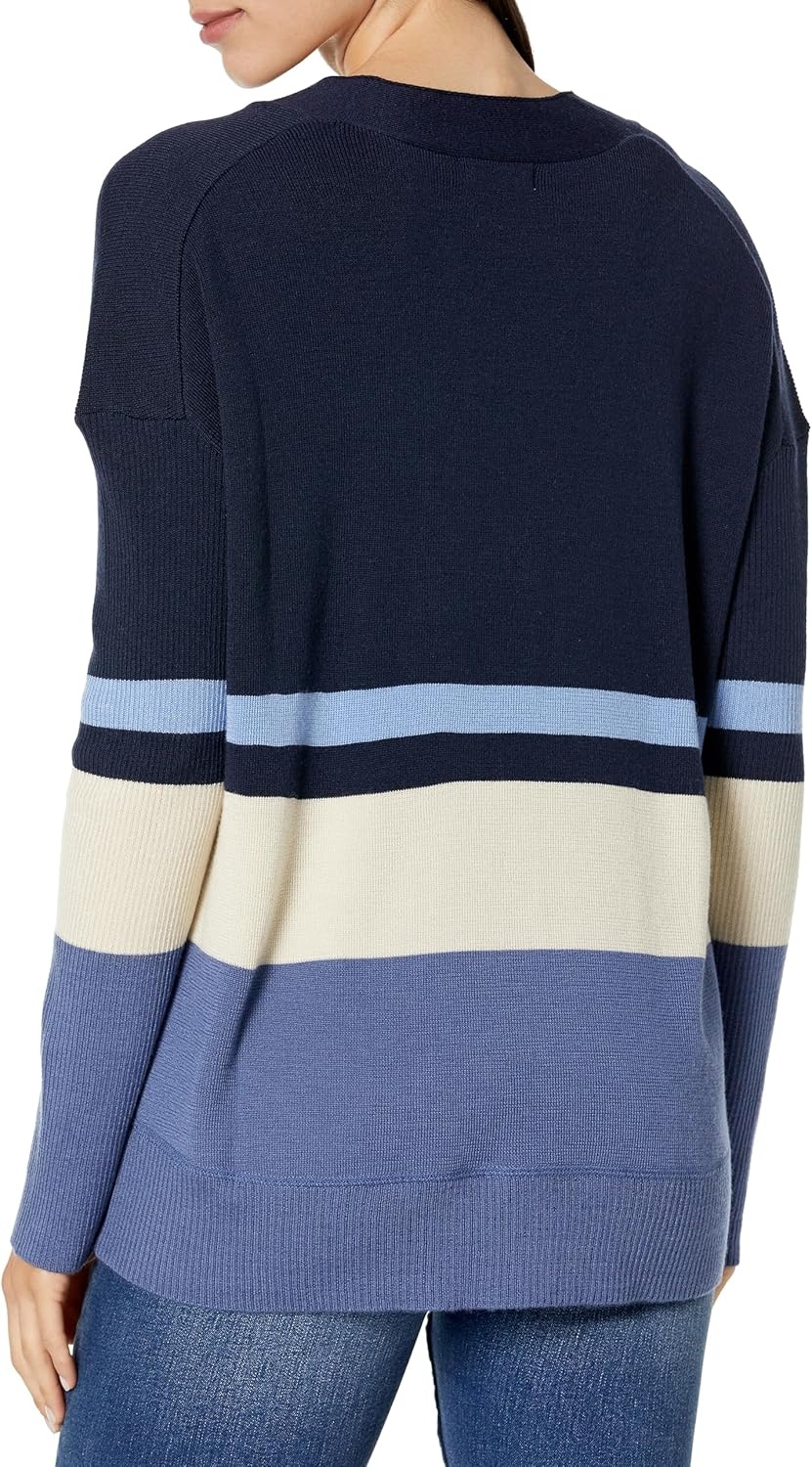 image:imageCarve Designs Womens Aurora SweaterNavy Colorblock