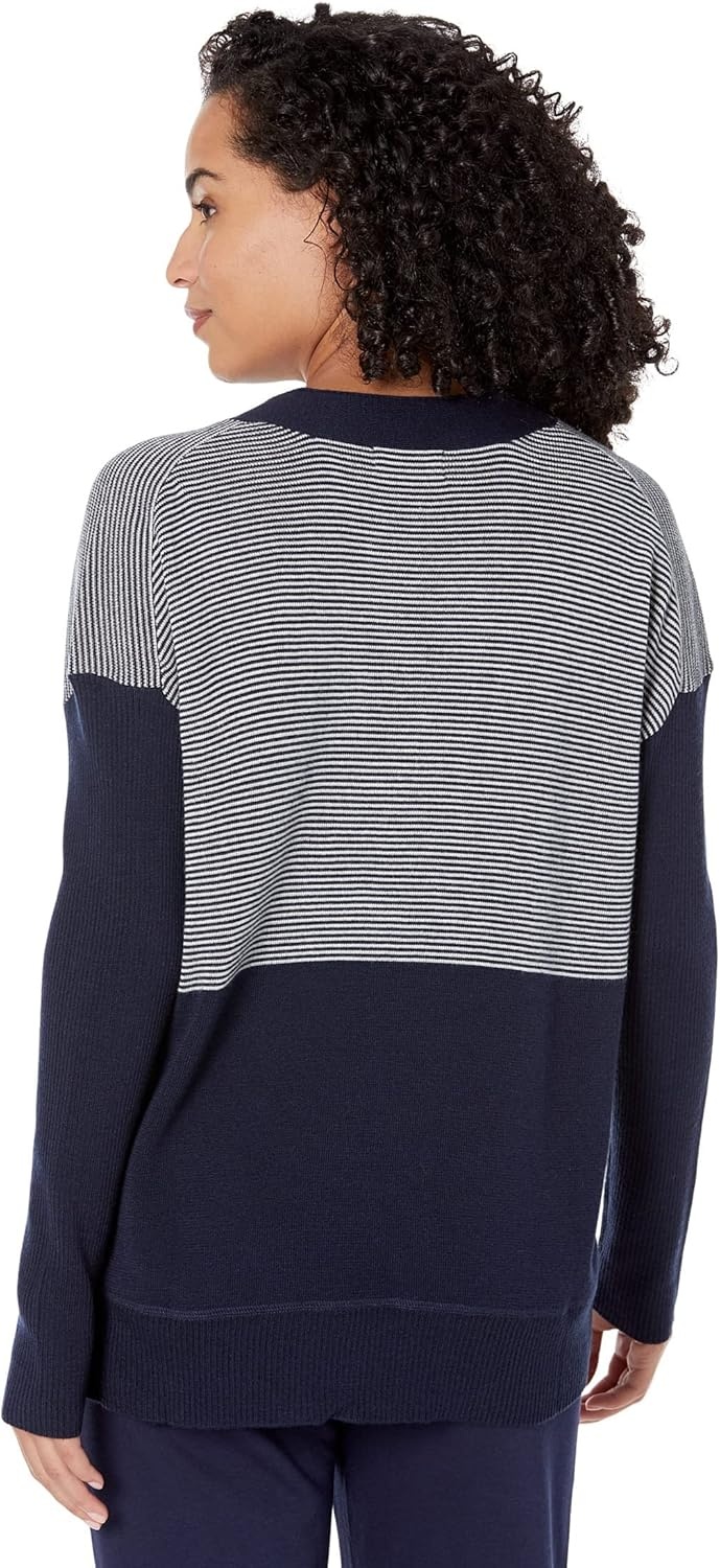 image:imageCarve Designs Womens Aurora SweaterNavy Mini Stripe