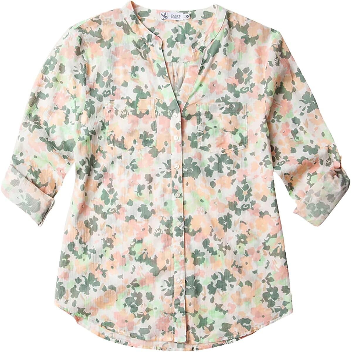 image:imageCarve Designs Womens Dylan Gauze TunicCloud Wildflower
