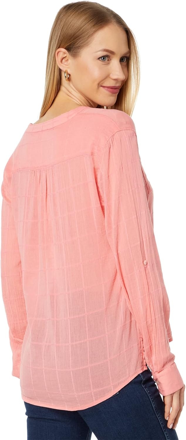 image:imageCarve Designs Womens Dylan Textured ShirtGrapefruit