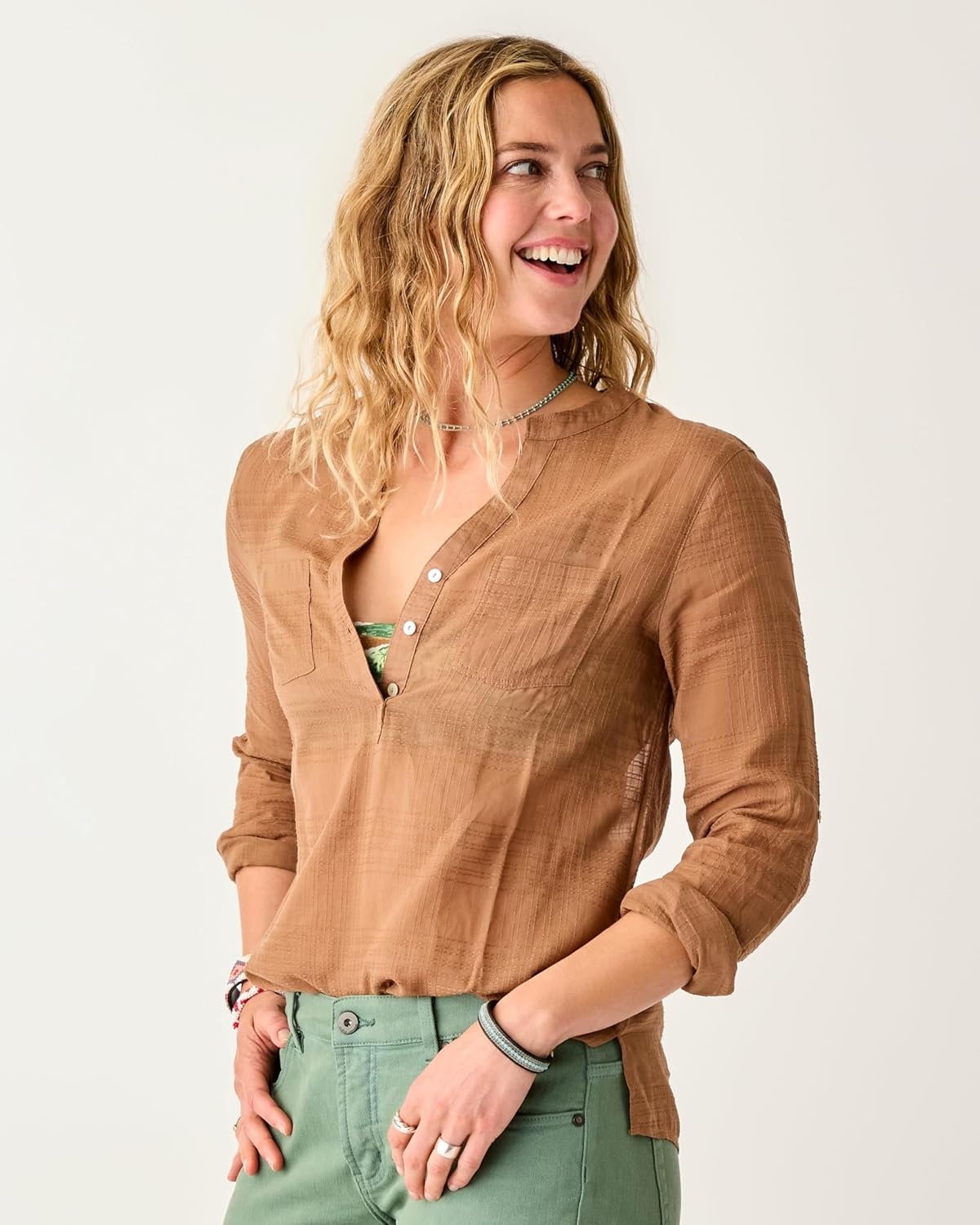 image:imageCarve Designs Womens Dylan Textured ShirtRum