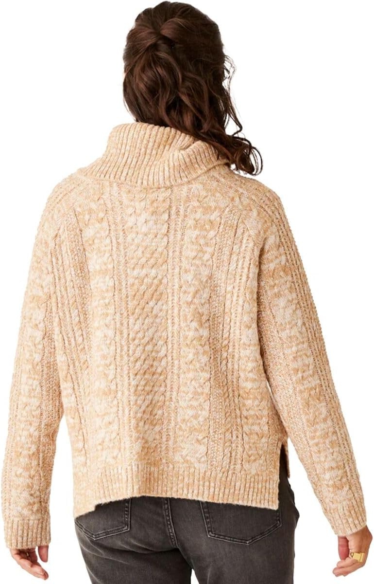 image:imageCarve Designs Womens Field SweaterCamel Heather