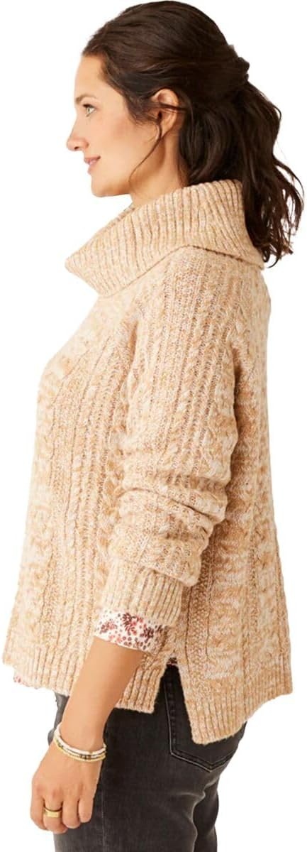 image:imageCarve Designs Womens Field SweaterCamel Heather