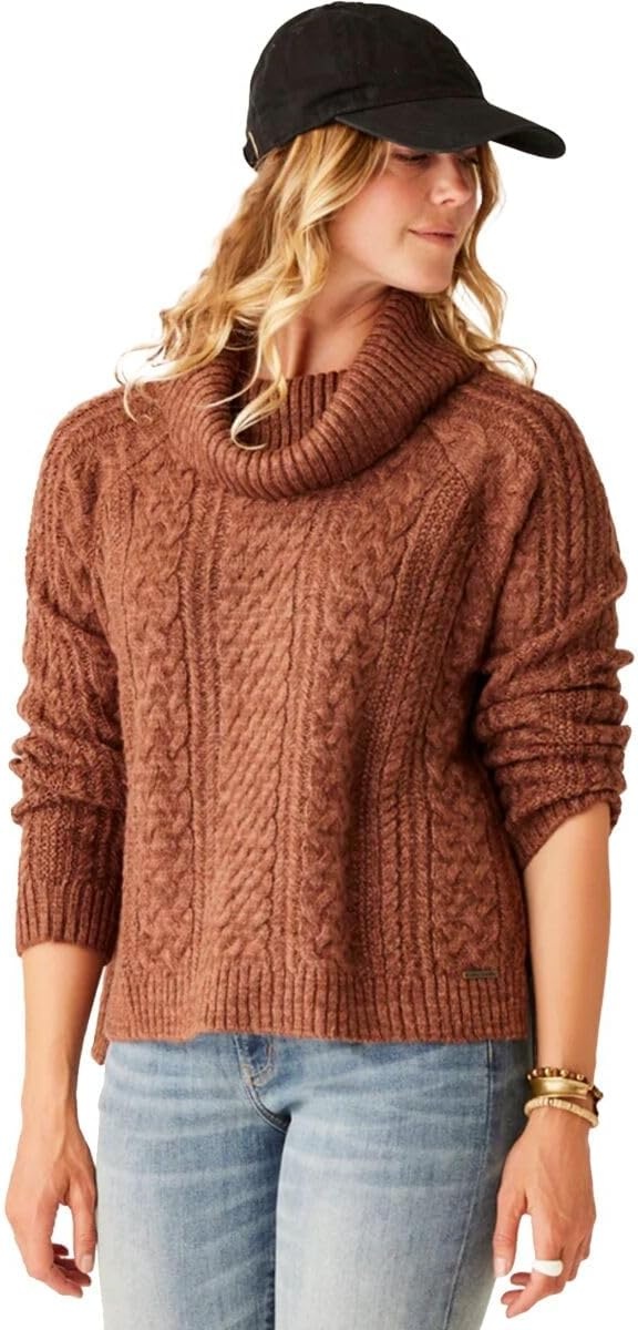 image:imageCarve Designs Womens Field SweaterChocolate Heather