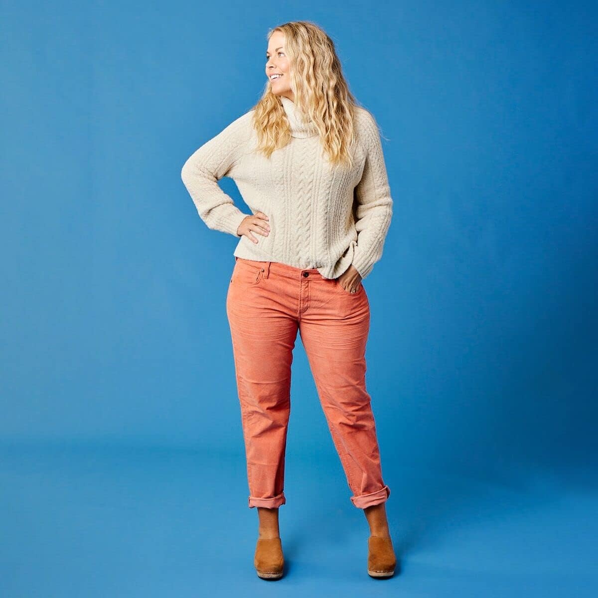 image:imageCarve Designs Womens Field SweaterLt Khaki Heather