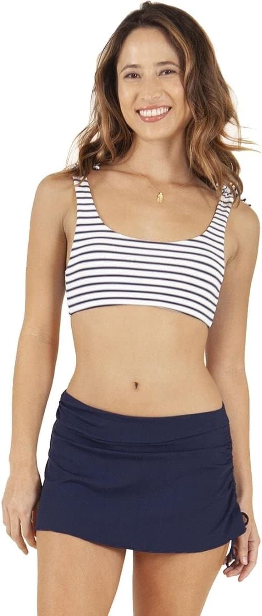 image:imageCarve Designs Womens Hoku Swim SkirtNavy Rib