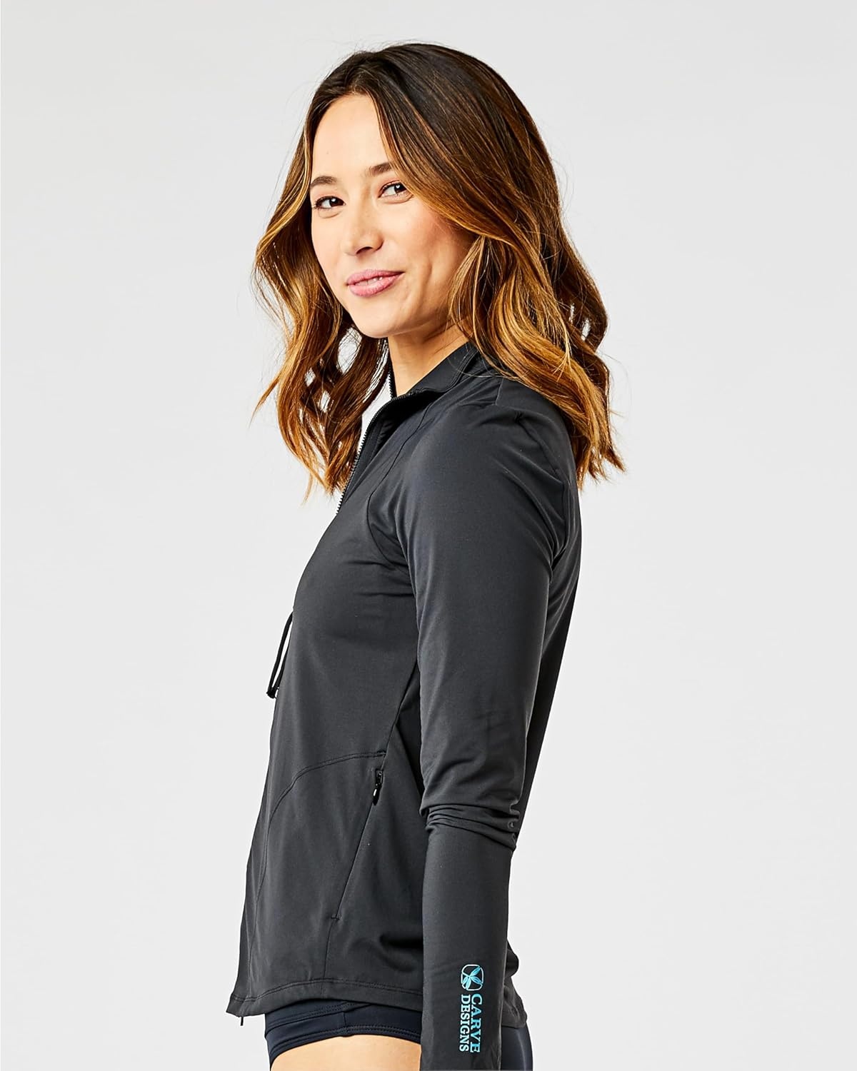 image:imageCarve Designs Womens Lake SunshirtBlack