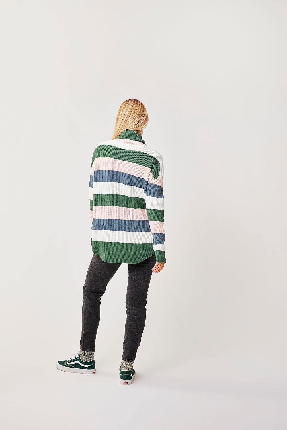 image:imageCarve Designs Womens Rockvale SweaterCilantro Rugby Stripe