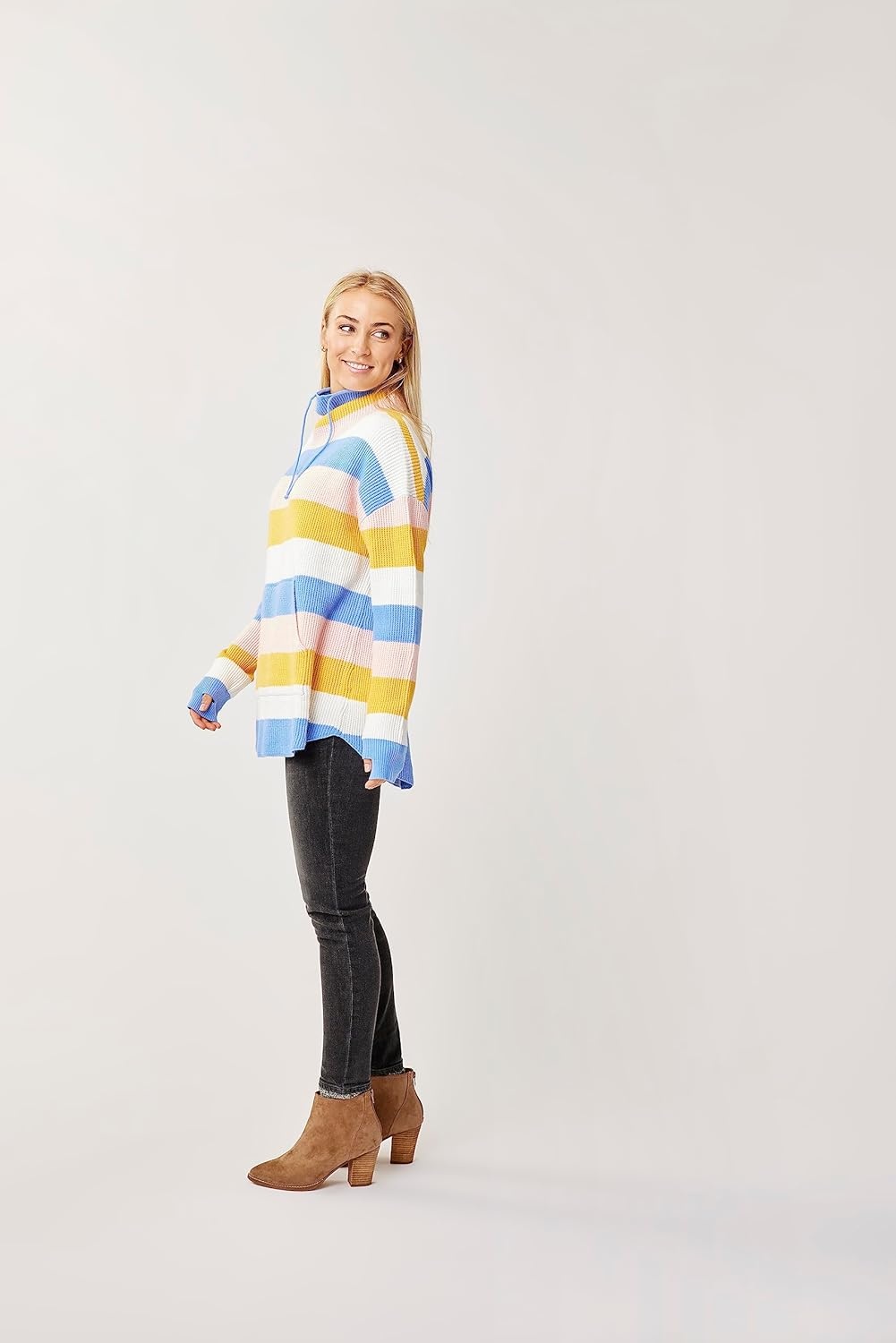 image:imageCarve Designs Womens Rockvale SweaterSunshine Rugby Stripe