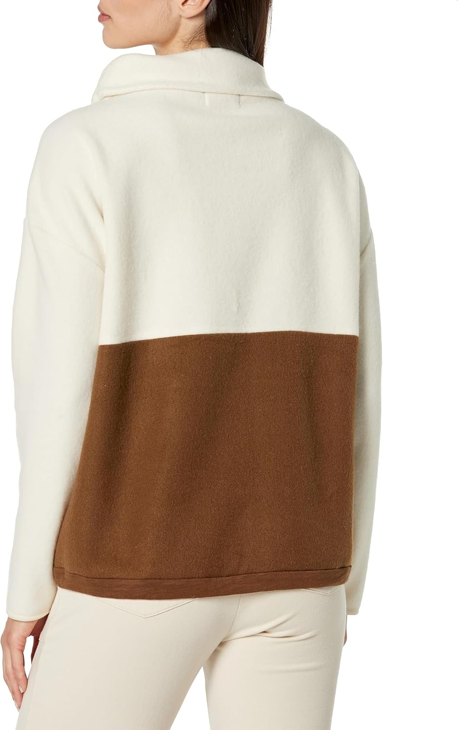 image:imageCarve Designs Womens Rowayton Colorblock CowlBirch W Dk Brown