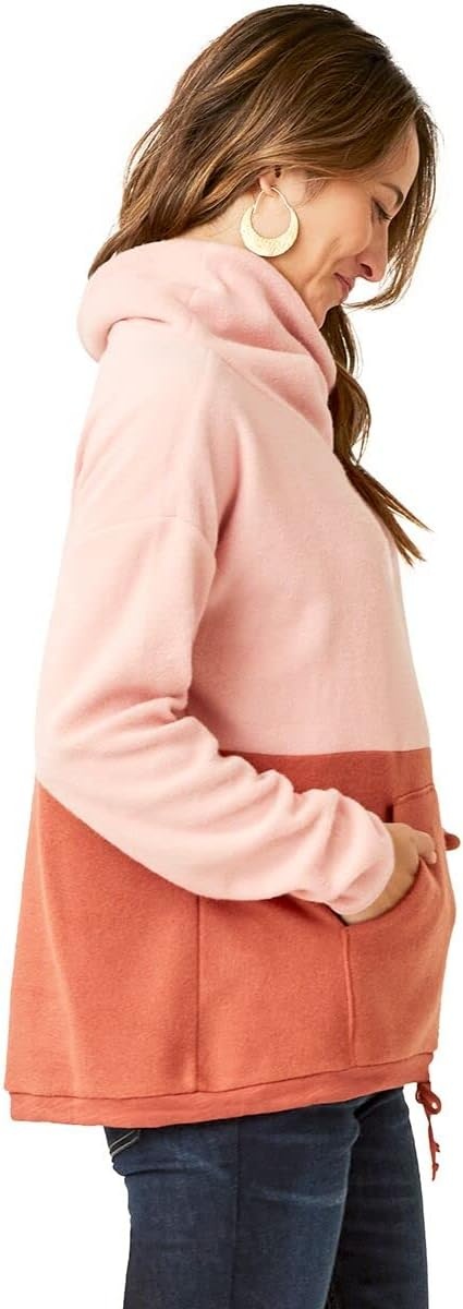 image:imageCarve Designs Womens Rowayton Colorblock CowlDark AzaleaRed Clay