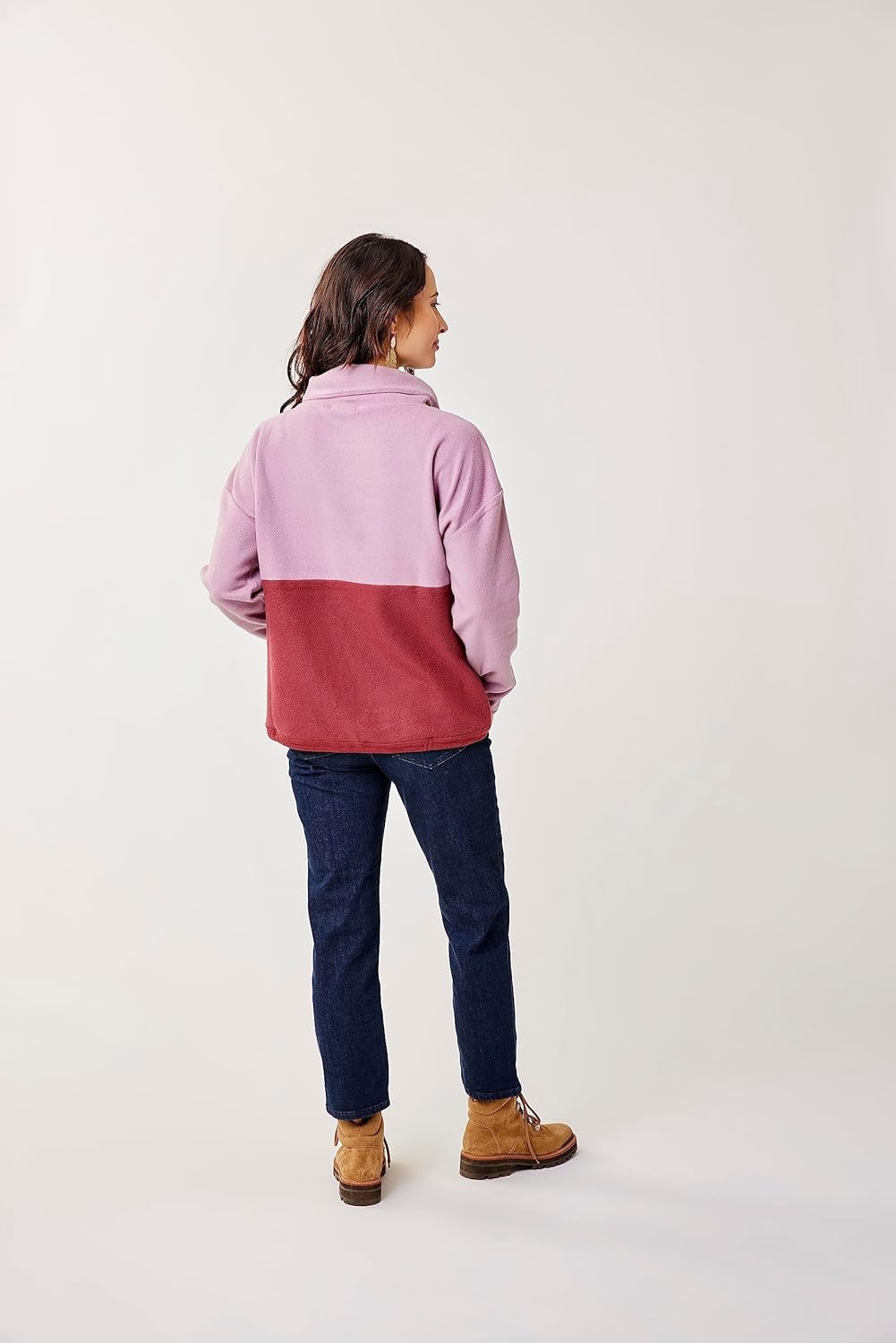 image:imageCarve Designs Womens Rowayton Colorblock CowlOrchid W Brick