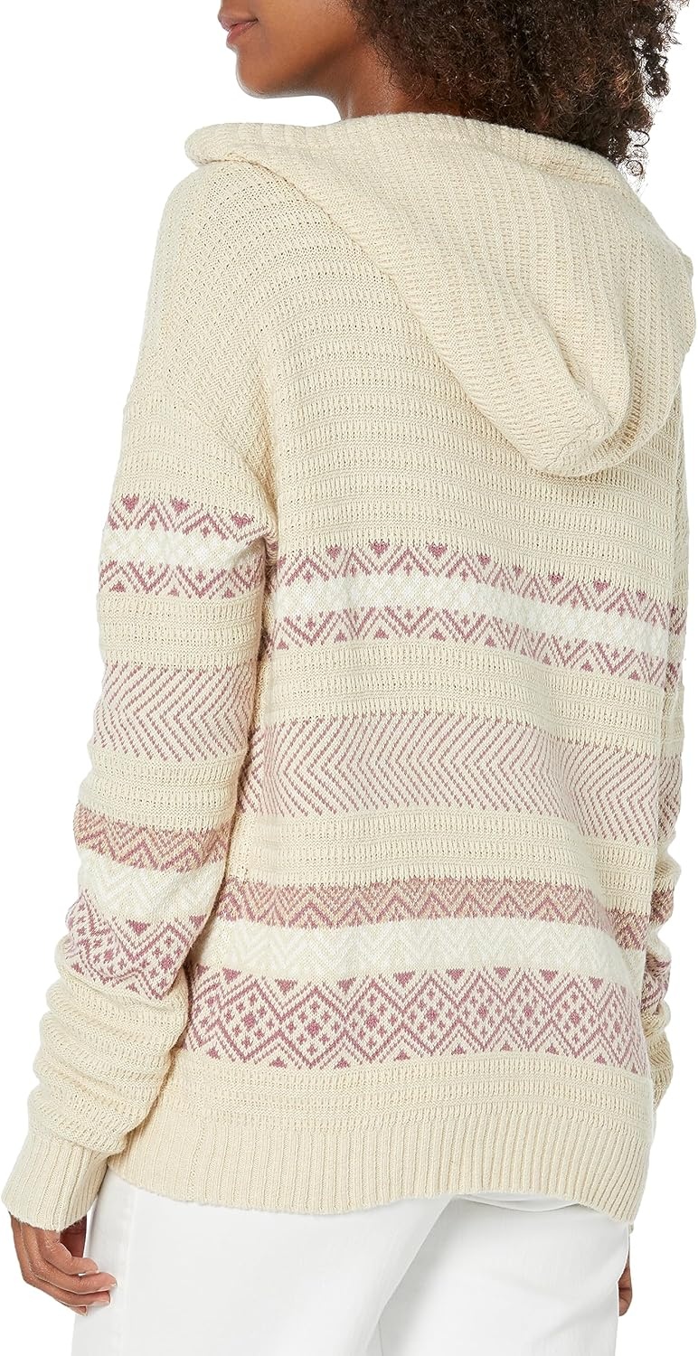 image:imageCarve Designs Womens Stowe Hooded Fairisle SweaterBirch
