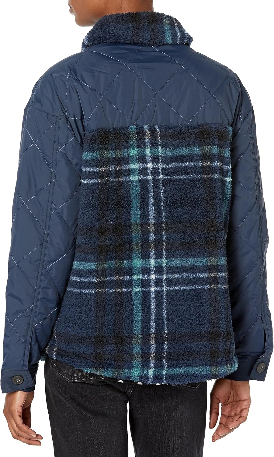 image:imageCarve Designs Womens Vineyard ShacketDk Blue Plaid