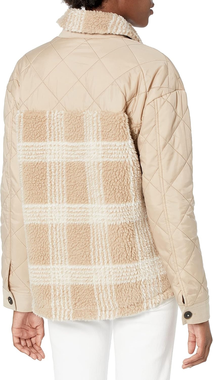 image:imageCarve Designs Womens Vineyard ShacketLt Khaki Plaid