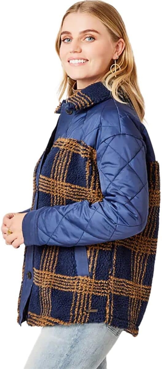 image:imageCarve Designs Womens Vineyard ShacketNavy Plaid