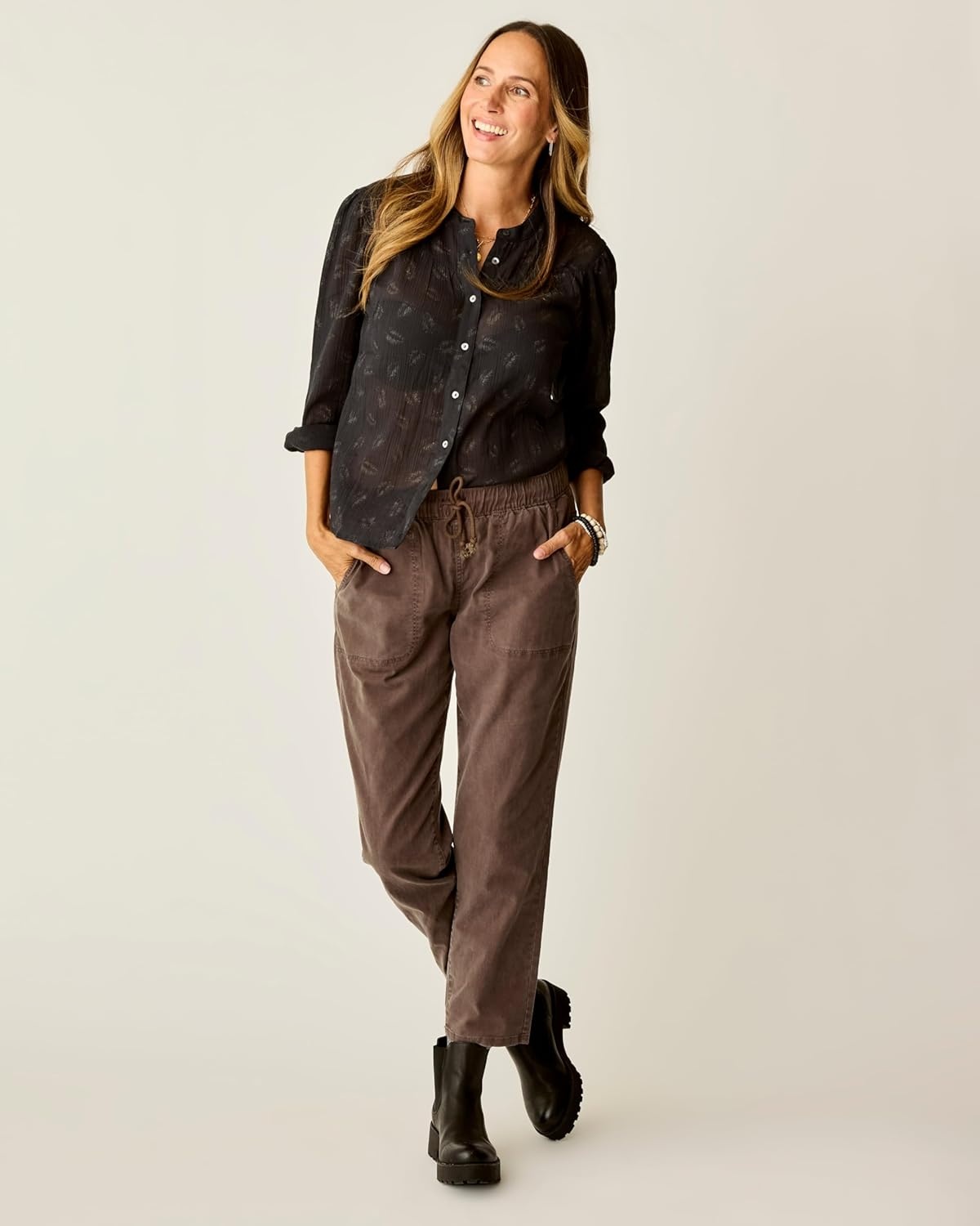 image:imageCarve Designs Womens Zoe Twill PantEspresso