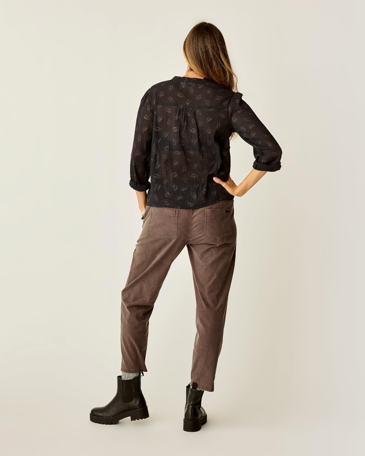 image:imageCarve Designs Womens Zoe Twill PantEspresso