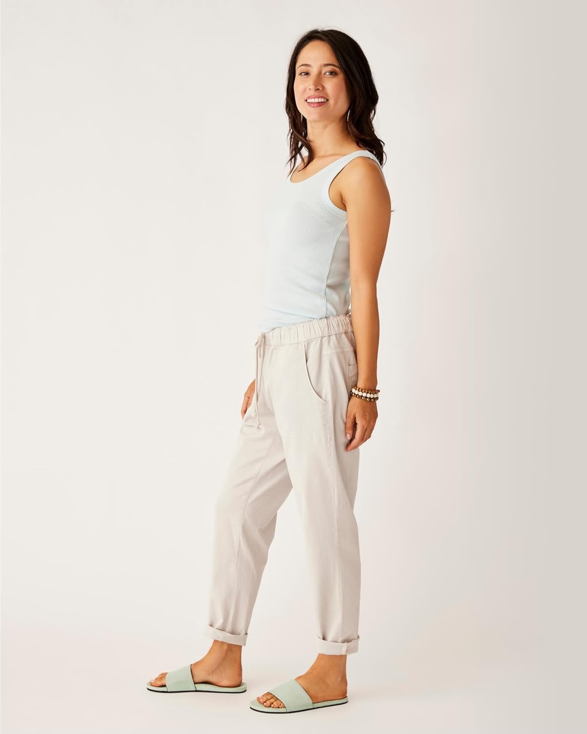 image:imageCarve Designs Womens Zoe Twill PantLunar Rock