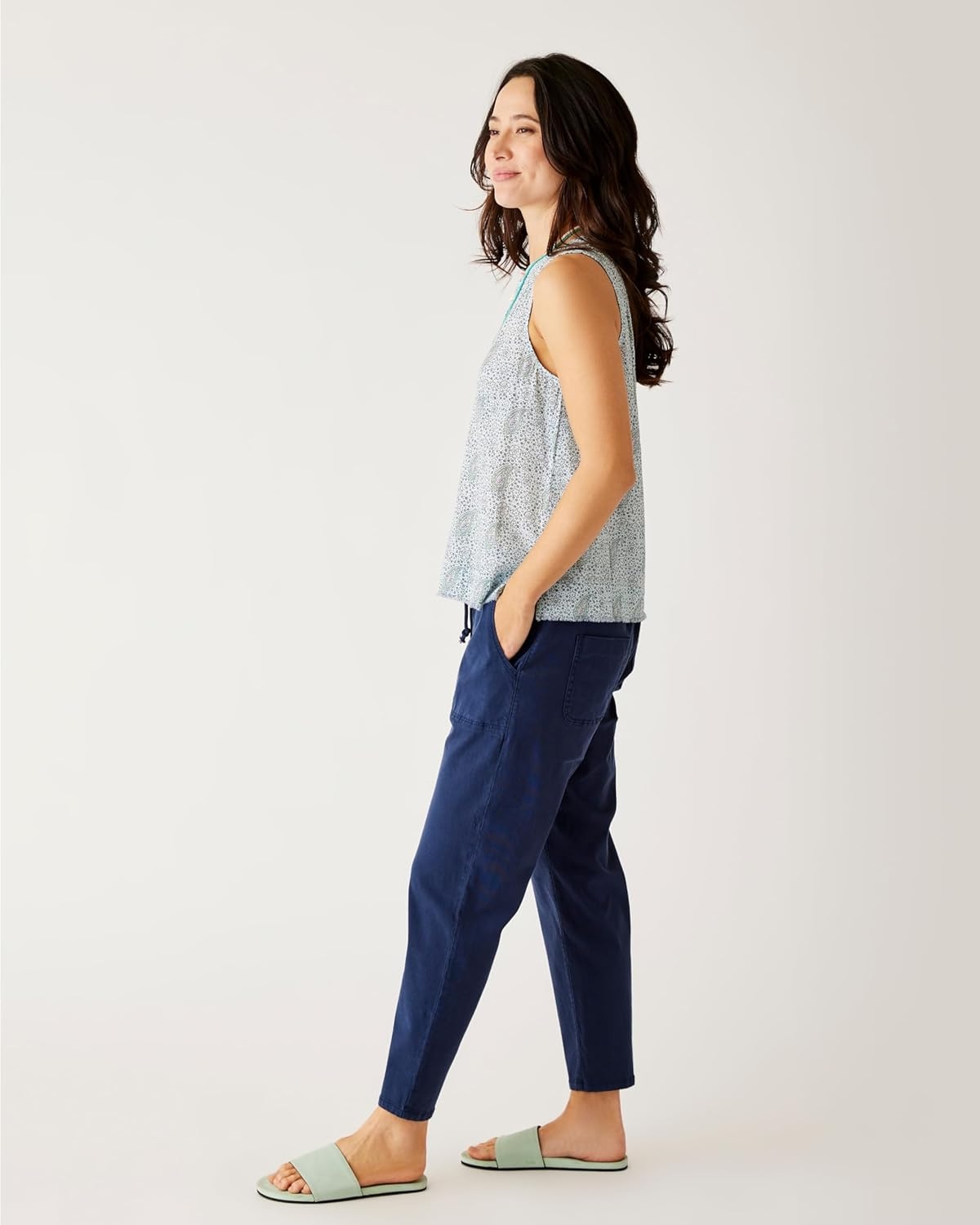 image:imageCarve Designs Womens Zoe Twill PantNavy