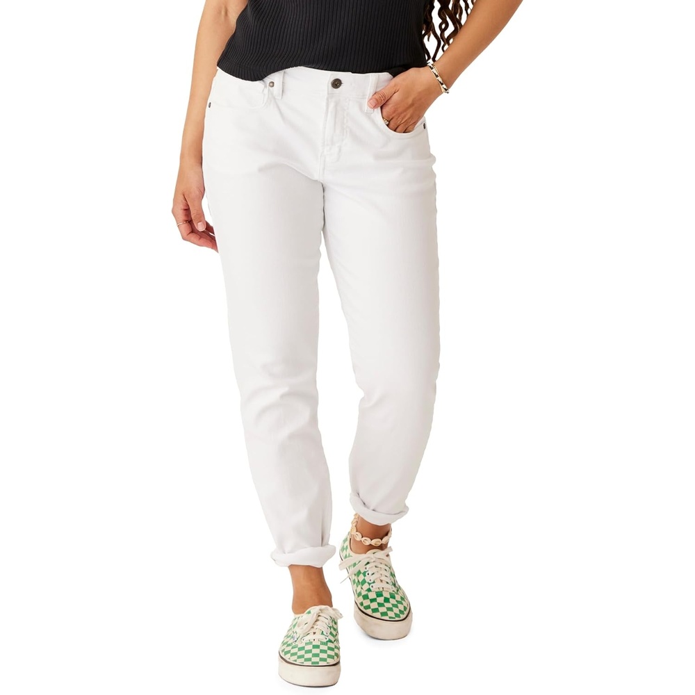 image:imageCarve Designs Carson Boyfriend Jeans for Women MidRise amp Relaxed FitWhite