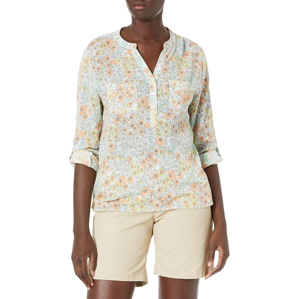 image:imageCarve Designs Dylan Gauze Shirt WomensCloud Poppy