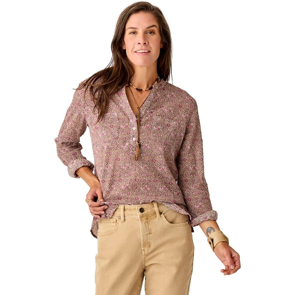 image:imageCarve Designs Dylan Gauze Shirt  WomensGolden Garden