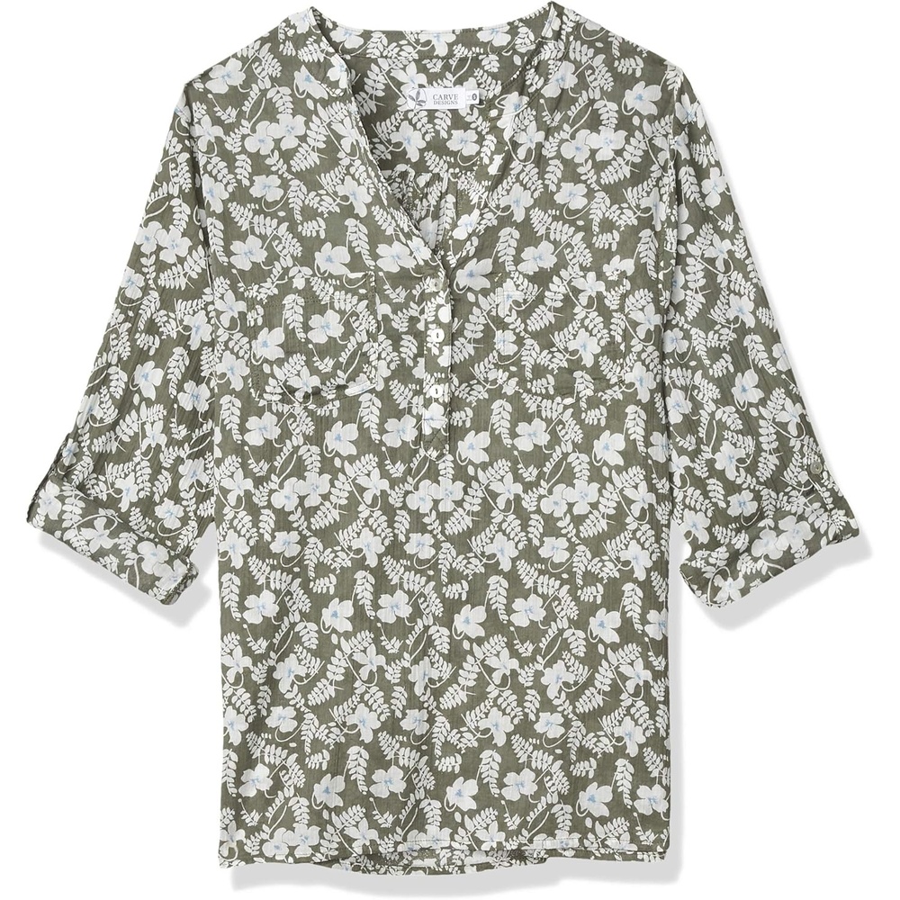 image:imageCarve Designs Dylan Gauze Shirt WomensMoss Hani